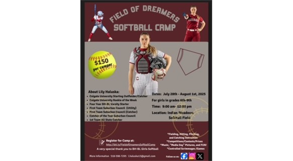 2025 Field of Dreamers Softball Camp